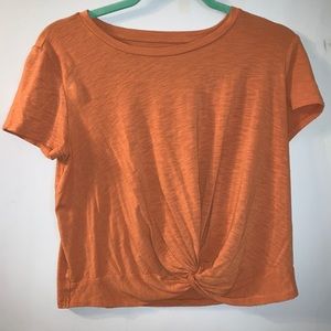 Burnt orange aerie top